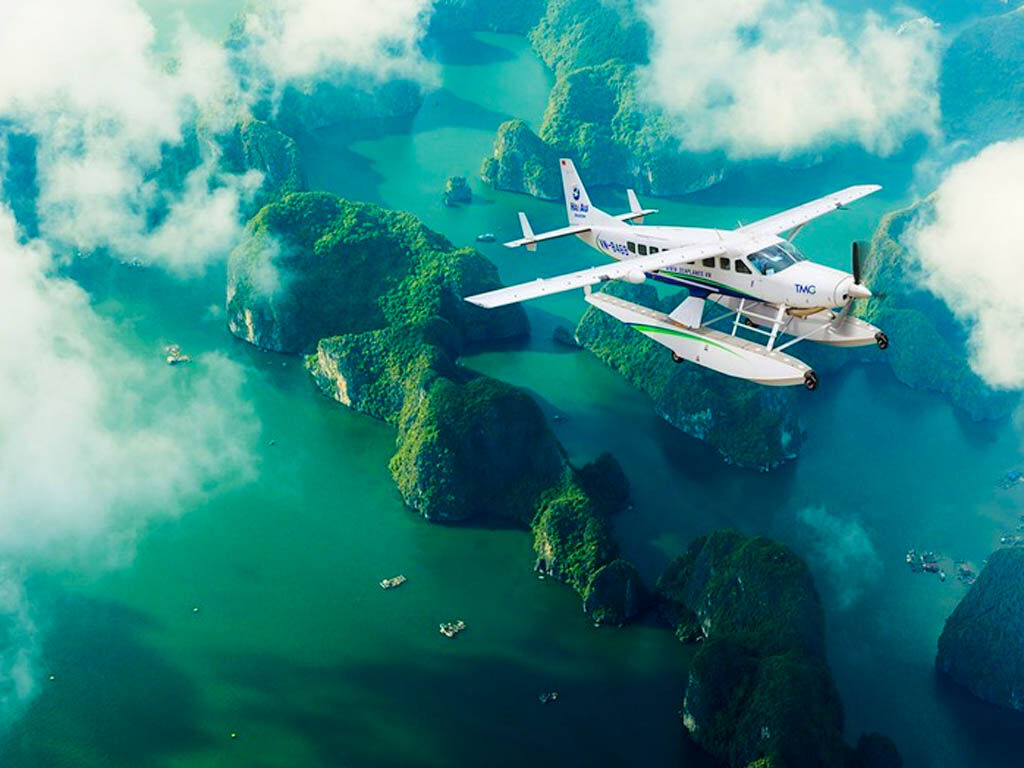 Float between sky and sea — effortlessly free